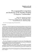 Cover page: The zoogeographical composition and distribution of the Anatolian Pimeliini (Coleoptera, Tenebrionidae)