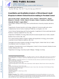 Cover page: Quantitative and Qualitative Analysis of Blood-based Liquid Biopsies to Inform Clinical Decision-making in Prostate Cancer