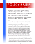 Cover page: Enabling Information-Based System of System Operations: The Research, Development, and Acquisition Process for the Integrated Command Platform