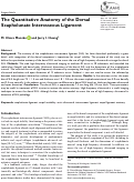 Cover page: The Quantitative Anatomy of the Dorsal Scapholunate Interosseous Ligament