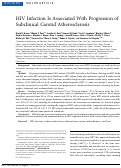 Cover page: HIV Infection Is Associated With Progression of Subclinical Carotid Atherosclerosis
