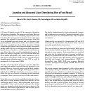 Cover page: Jaundice and Abnormal Liver Chemistries After a Food Recall