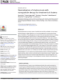 Cover page: Neutralization of cholera toxin with nanoparticle decoys for treatment of cholera.