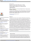 Cover page: Systems-level identification of key transcription factors in immune cell specification