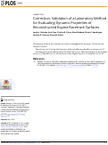 Cover page: Correction: Validation of a Laboratory Method for Evaluating Dynamic Properties of Reconstructed Equine Racetrack Surfaces