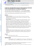 Cover page: A new era of quality measurement in rheumatology