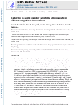 Cover page: Reduction in eating disorder symptoms among adults in different weight loss interventions