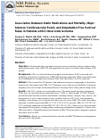 Cover page: Association between statin medications and mortality, major adverse cardiovascular event, and amputation-free survival in patients with critical limb ischemia.