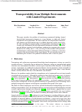 Cover page: Transportability from Multiple Environments with Limited Experiments