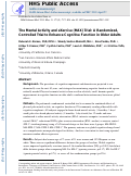 Cover page: The Mental Activity and eXercise (MAX) trial: a randomized controlled trial to enhance cognitive function in older adults.