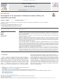 Cover page: Development of an assessment of bilateral locomotor efficacy for individuals post-stroke