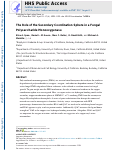 Cover page: The Role of the Secondary Coordination Sphere in a Fungal Polysaccharide Monooxygenase