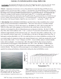 Cover page: Anatomy of a turbulent patch in a large shallow lake