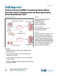 Cover page: Glioma-Derived miRNA-Containing Extracellular Vesicles Induce Angiogenesis by Reprogramming Brain Endothelial Cells