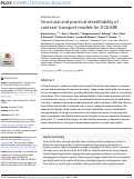 Cover page: Structural and practical identifiability of contrast transport models for DCE-MRI