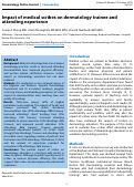 Cover page: Impact of medical scribes on dermatology trainee and attending experience