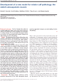 Cover page: Development of a new model for rotator cuff pathology: the rabbit subscapularis muscle