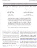 Cover page: Sowing the Seeds of Stereotypes: Spontaneous Inferences About Groups