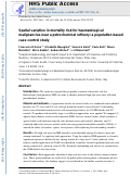 Cover page: Spatial variation in mortality risk for hematological malignancies near a petrochemical refinery: A population-based case-control study