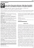 Cover page: Code Status Discussions Between Attending Hospitalist Physicians and Medical Patients at Hospital Admission