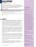 Cover page: Clinic Readiness for Trauma-Informed Health Care Is Associated With Uptake of Screening for Adverse Childhood Experiences.