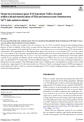 Cover page: Stripe rust resistance gene Yr34 (synonym Yr48) is located within a distal translocation of Triticum monococcum chromosome 5AmL into common wheat