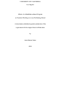 Cover page: Effects of a Mindfulness-Based Program on Teachers Working at a Low-Performing School