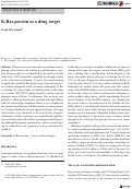 Cover page: K-Ras protein as a drug target