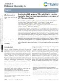 Cover page: Synthesis of 2D anatase TiO 2 with highly reactive facets by fluorine-free topochemical conversion of 1T-TiS 2 nanosheets