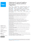 Cover page: Adapterama II: universal amplicon sequencing on Illumina platforms (TaggiMatrix).