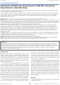 Cover page: Sleep Apnea and Obstructive Airway Disease in Older Men: Outcomes of Sleep Disorders in Older Men Study