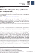 Cover page: Intersection of Polycystic Ovary Syndrome and the Gut Microbiome