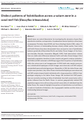 Cover page: Distinct patterns of hybridization across a suture zone in a coral reef fish (Dascyllus trimaculatus)