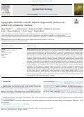 Cover page: Topographic attributes override impacts of agronomic practices on prokaryotic community structure