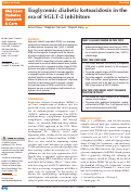 Cover page: Euglycemic diabetic ketoacidosis in the era of SGLT-2 inhibitors.