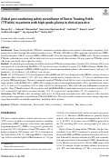 Cover page: Global post-marketing safety surveillance of Tumor Treating Fields (TTFields) in patients with high-grade glioma in clinical practice