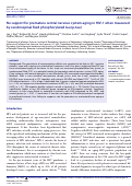 Cover page: No support for premature central nervous system aging in HIV-1 when measured by cerebrospinal fluid phosphorylated tau (p-tau)