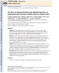 Cover page: The Effect of Repeated Intramuscular Alfentanil Injections on Experimental Pain and Abuse Liability Indices in Healthy Males