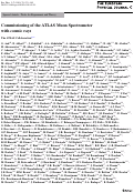 Cover page: Commissioning of the ATLAS Muon Spectrometer with cosmic rays