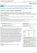 Cover page: Molecular detection of intestinal helminths and protozoa among young children in Dosso Region, Niger