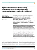 Cover page: A global multicohort study to map subcortical brain development and cognition in infancy and early childhood.