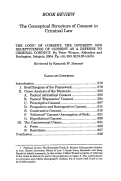 Cover page: The Conceptual Structure of Consent in Criminal Law