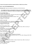 Cover page: Toward Effective Work Accommodations for Depression: Examining the Relationship Between Different Combinations of Depression Symptoms and Work Productivity Losses.