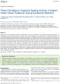 Cover page: Theta Oscillations Organize Spiking Activity in Higher-Order Visual Thalamus during Sustained Attention