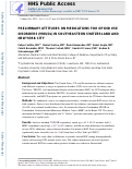 Cover page: Preliminary attitudes on medications for opioid use disorders (MOUDs) in Southeastern Switzerland and New York City.