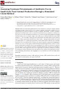 Cover page: Assessing Upstream Determinants of Antibiotic Use in Small-Scale Food Animal Production through a Simulated Client Method