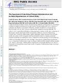 Cover page: The Spectrum of Subclinical Primary Aldosteronism and Incident Hypertension: A Cohort Study.