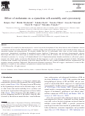 Cover page: Effect of melatonin on α-synuclein self-assembly and cytotoxicity