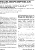 Cover page: Phase IIa trial of fingolimod for amyotrophic lateral sclerosis demonstrates acceptable acute safety and tolerability.