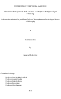 Cover page: Altered Civic Participation in the U.S. Census as a Dispute to the Myth of Equal Citizenship